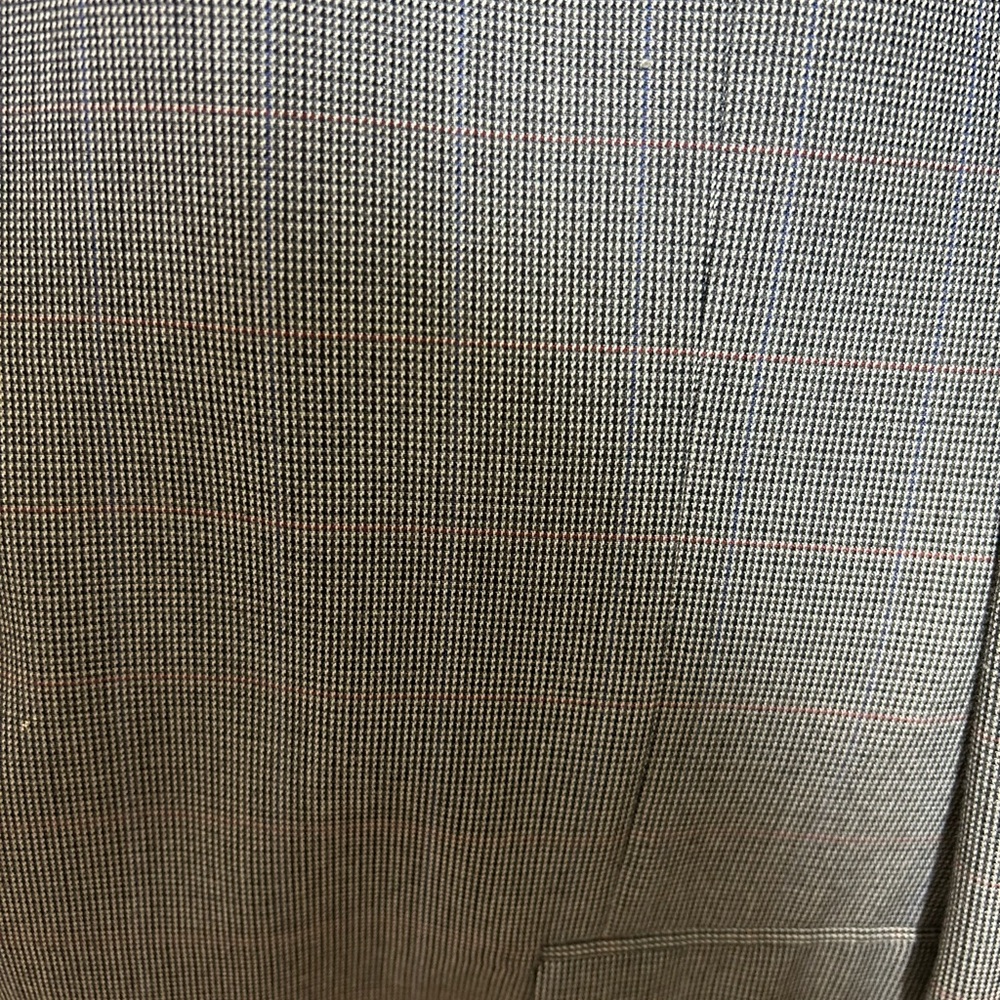 Men's Black & White Suit Jacket - Classic Single-Breasted Blazer - Picture 5 of 5